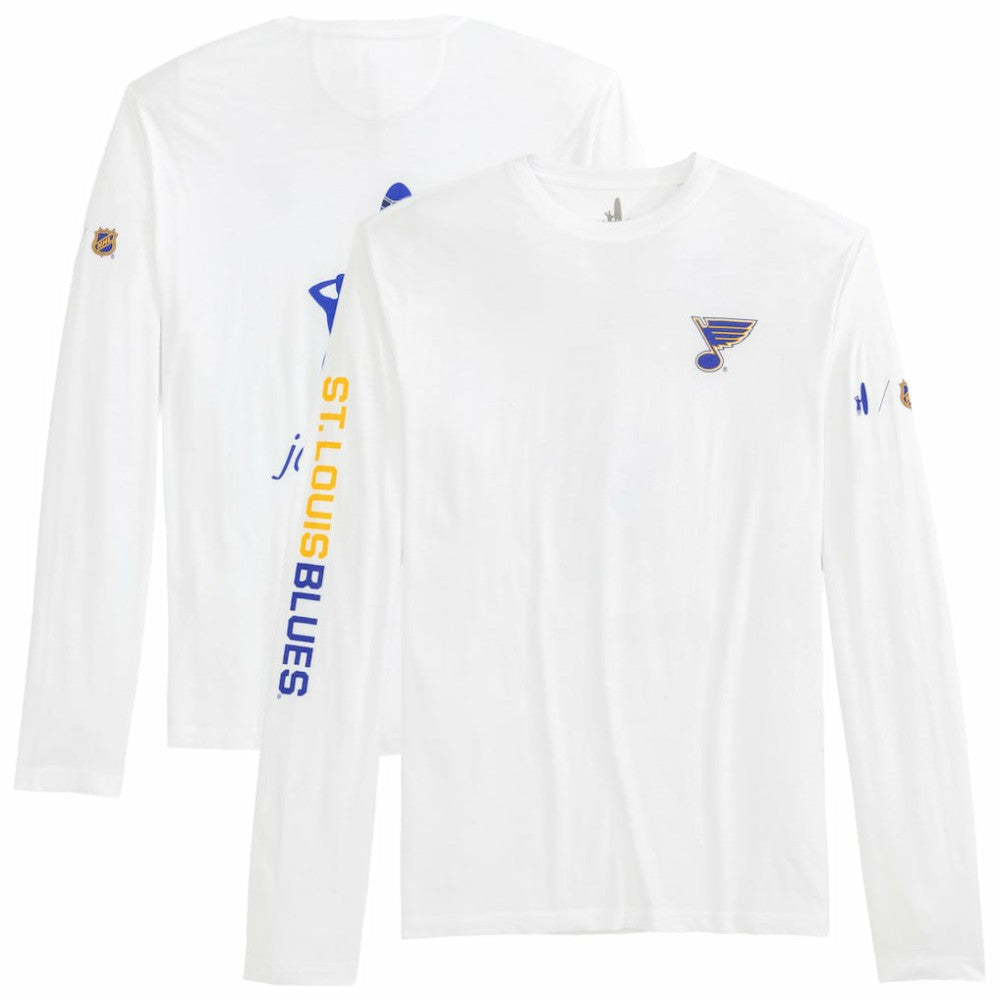 St. Louis Blues - johnnie-O Adam Long Sleeve T-Shirt White