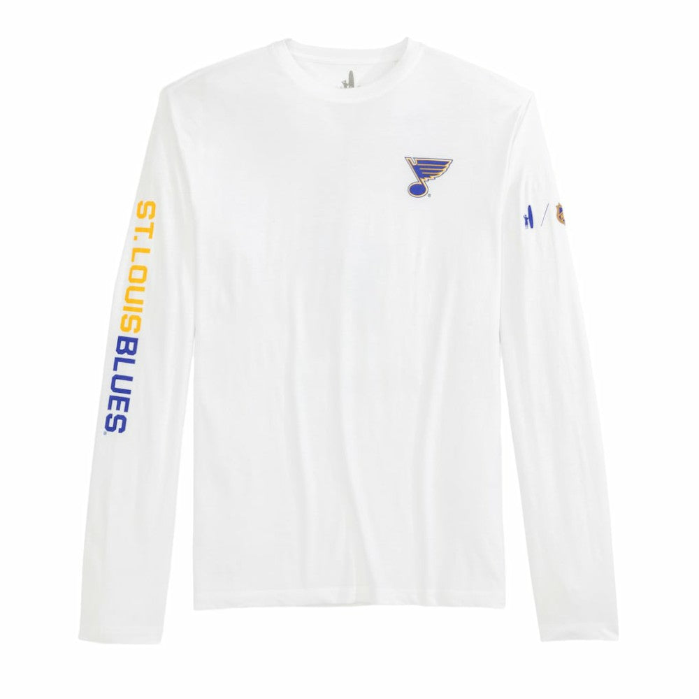 St. Louis Blues - johnnie-O Adam Long Sleeve T-Shirt White