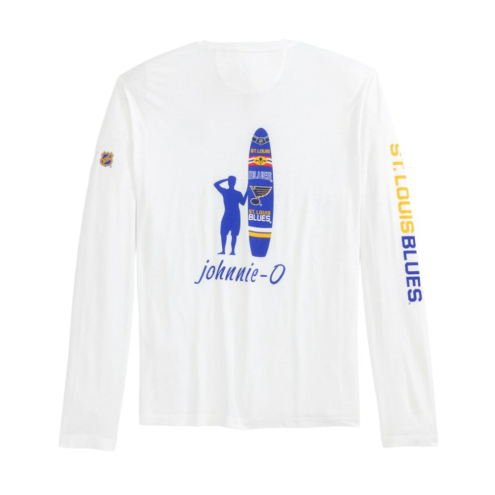 St. Louis Blues - johnnie-O Adam Long Sleeve T-Shirt White