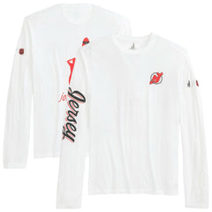 New Jersey Devils - johnnie-O Adam Long Sleeve T-Shirt White