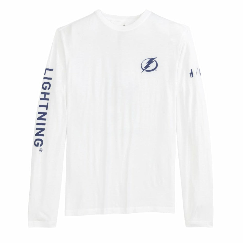 Tampa Bay Lightning - johnnie-O Adam Long Sleeve T-Shirt White