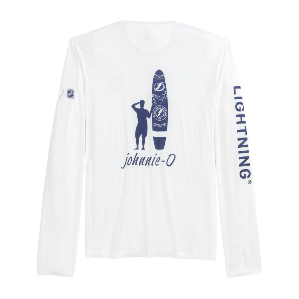 Tampa Bay Lightning - johnnie-O Adam Long Sleeve T-Shirt White