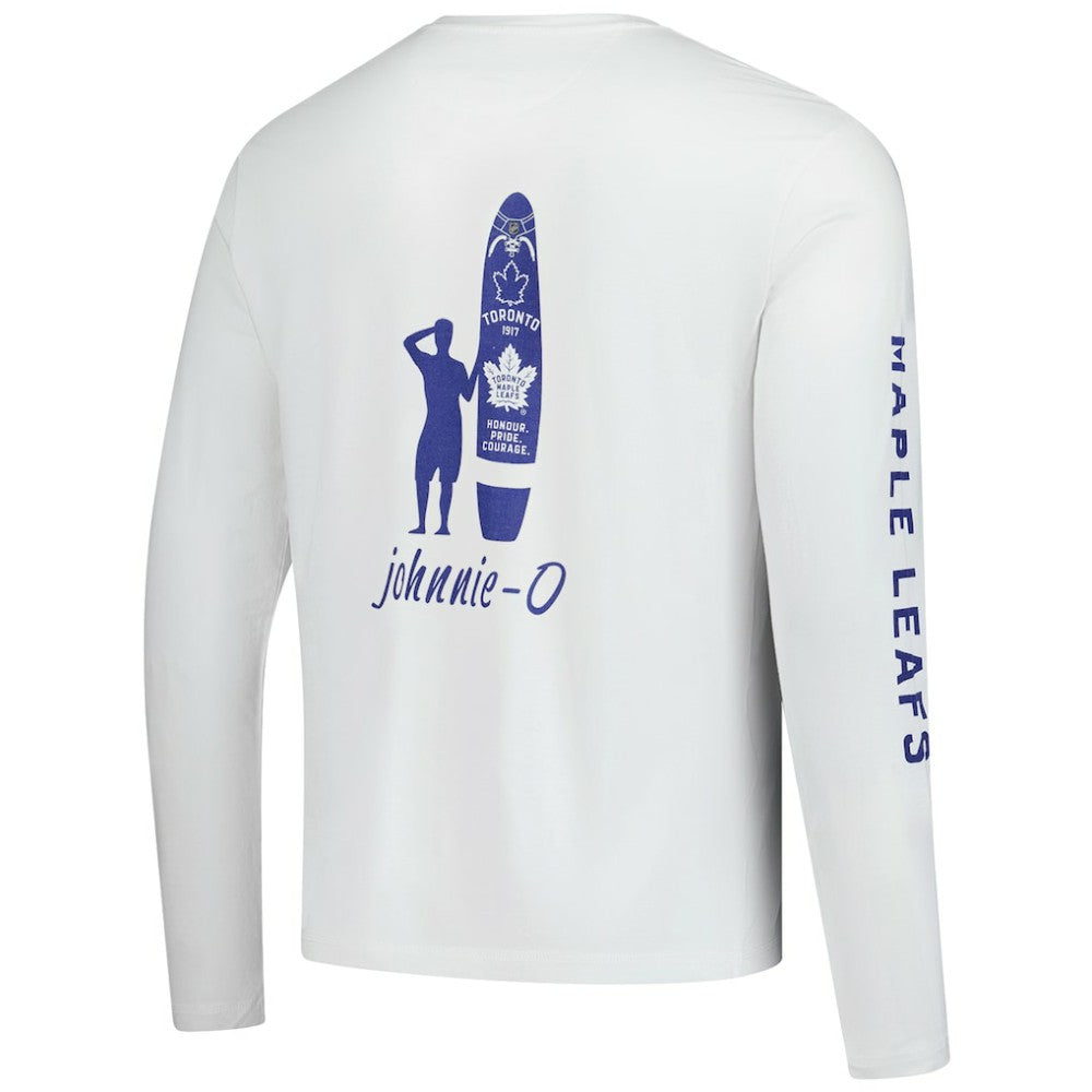 Toronto Maple Leafs - johnnie-O Adam Long Sleeve T-Shirt White