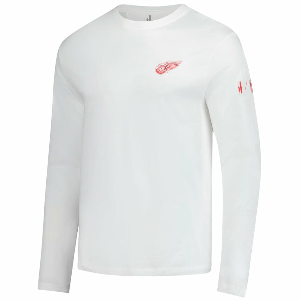 Detroit Red Wings - johnnie-O Adam Long Sleeve T-Shirt White