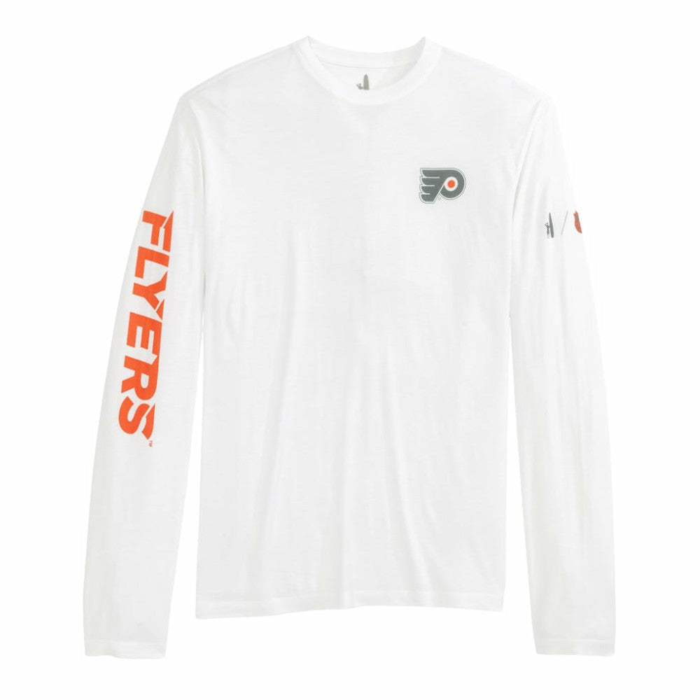 Philadelphia Flyers - johnnie-O Adam Long Sleeve T-Shirt White