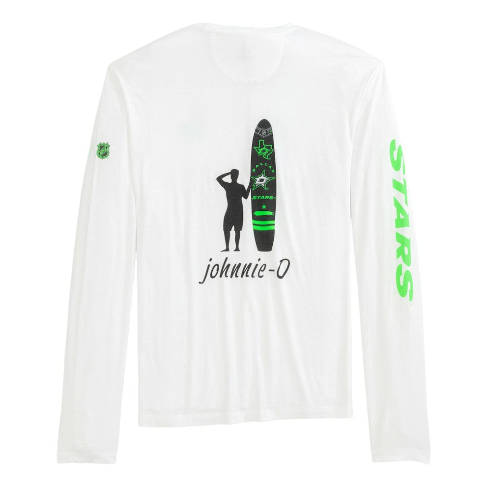 Dallas Stars - johnnie-O Adam Long Sleeve T-Shirt White
