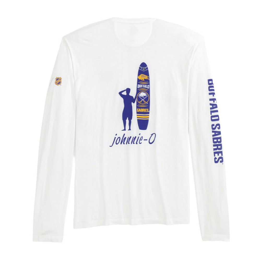 Buffalo Sabres - johnnie-O Adam Long Sleeve T-Shirt White