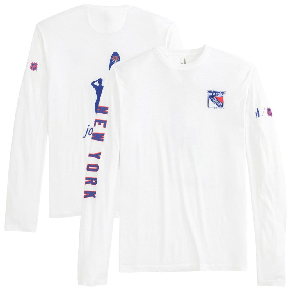 New York Rangers johnnie-O Adam Long Sleeve T-Shirt White