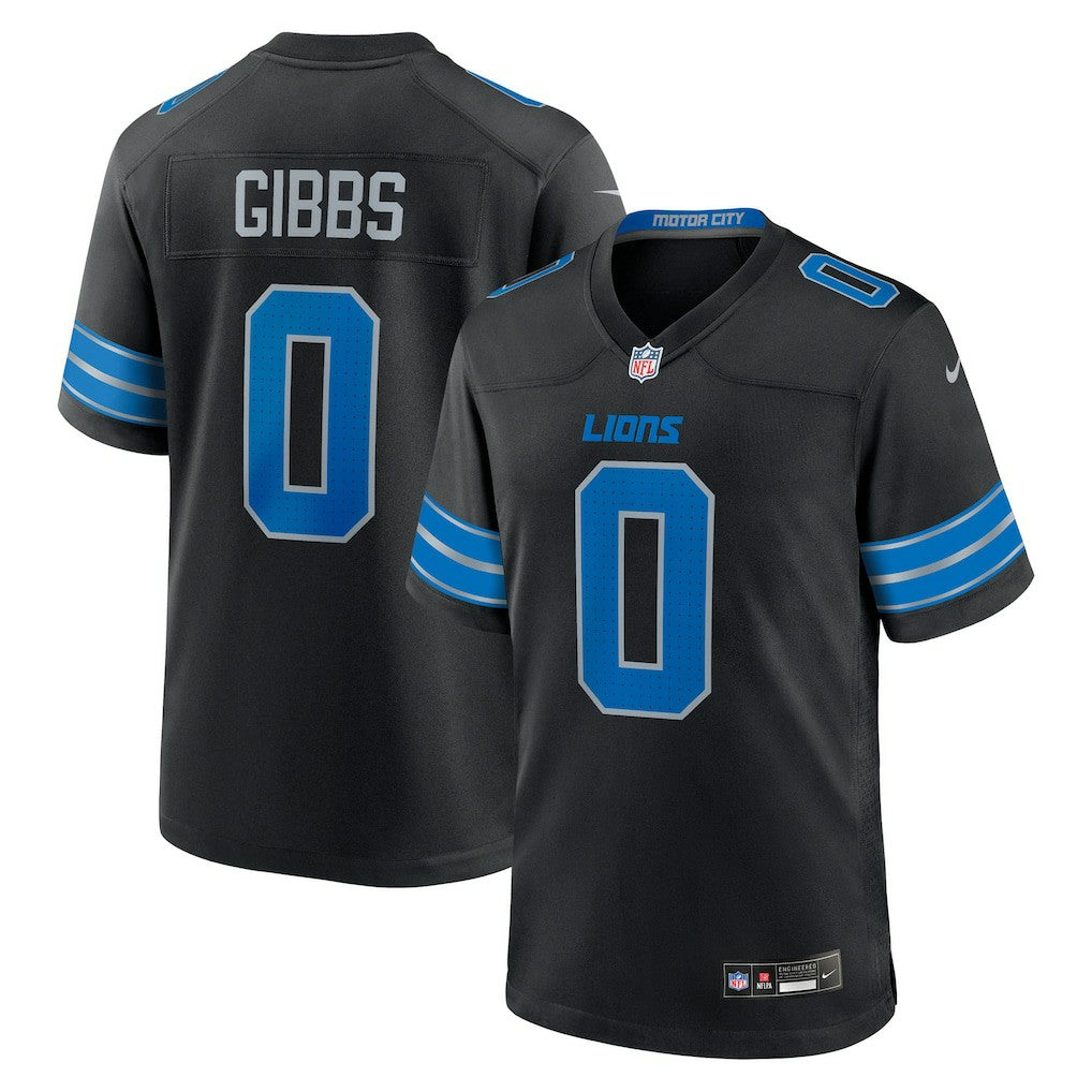 Jahmyr Gibbs Detroit Lions 2nd Alternate Game Player Jersey Black - Nike