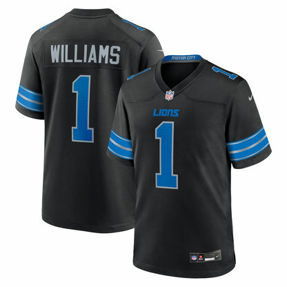 Jameson Williams Detroit Lions Alternate Game Player Jersey - Black | NFL Jerseys