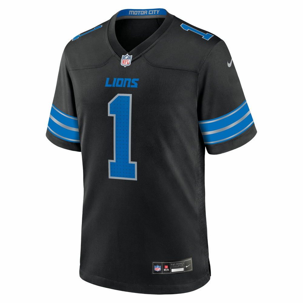 Jameson Williams Detroit Lions Alternate Game Player Jersey Black - Nike