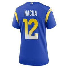 Puka Nacua Los Angeles Rams Women's Game Player Jersey Royal - Nike