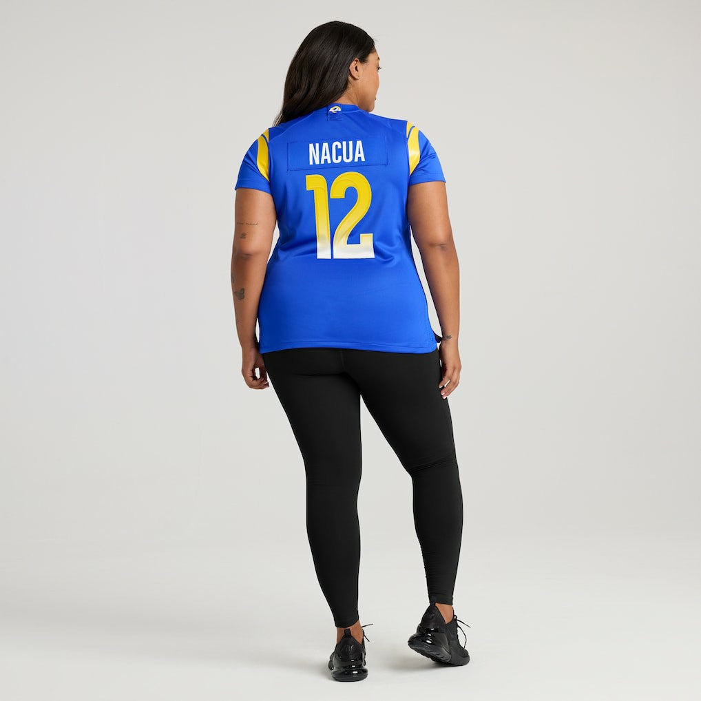 Puka Nacua Los Angeles Rams Women's Game Player Jersey Royal - Nike