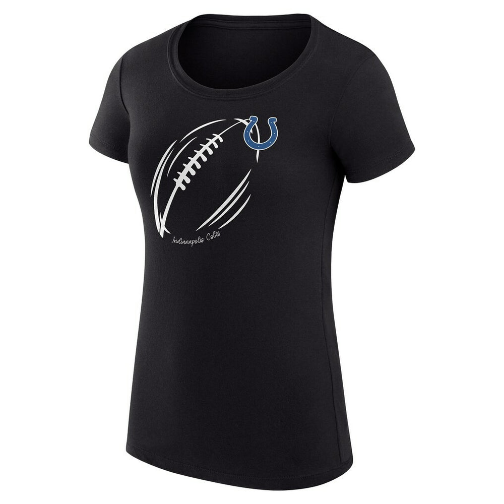 Indianapolis Colts G-III 4Her by Carl Banks Women's Super-Slim Fit Lightweight Subtle Football T-Shirt Black - NFL