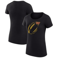 Washington Commanders G-III 4Her by Carl Banks Women's Super-Slim Fit Lightweight Subtle Football T-Shirt Black - NFL