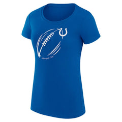 Indianapolis Colts G-III 4Her by Carl Banks Women's Super-Slim Fit Lightweight Subtle Football T-Shirt Royal - NFL
