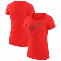 Tampa Bay Buccaneers G-III 4Her by Carl Banks Women's Super-Slim Fit Lightweight Subtle Football T-Shirt Red - NFL