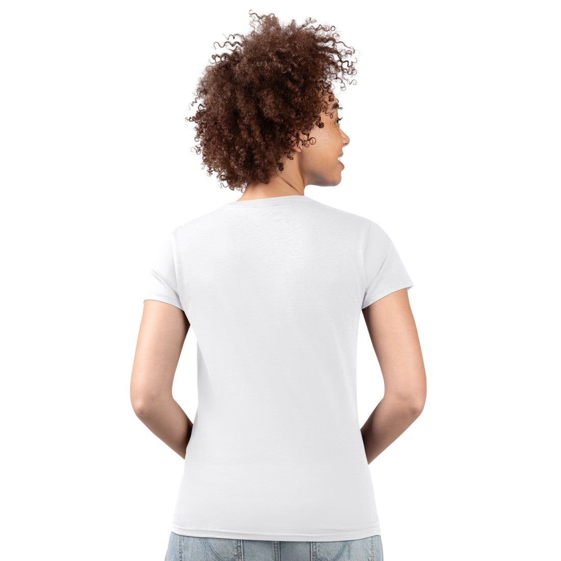 Houston Texans G-III 4Her by Carl Banks Women's Super-Slim Fit Lightweight Subtle Football V-Neck T-Shirt White - NFL