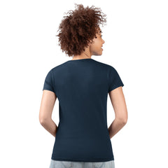 Houston Texans G-III 4Her by Carl Banks Women's Super-Slim Fit Lightweight Subtle Football V-Neck T-Shirt Navy - NFL