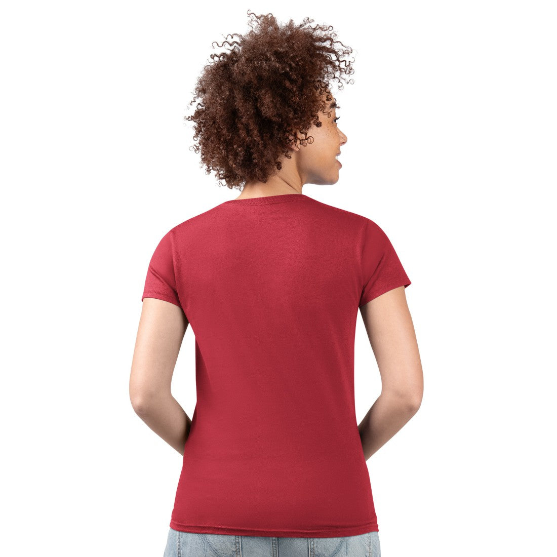Houston Texans G-III 4Her by Carl Banks Women's Super-Slim Fit Lightweight Subtle Football V-Neck T-Shirt Red - NFL