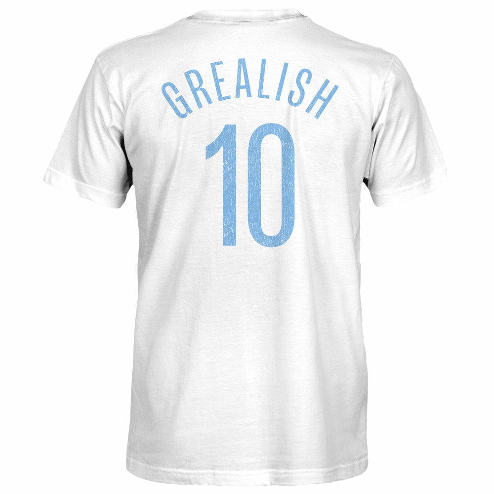 Jack Grealish Manchester City 1863FC Player T-Shirts - White