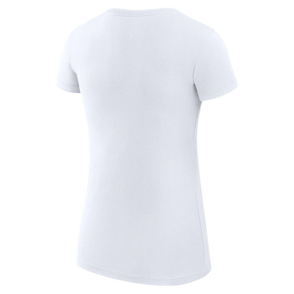 Carolina Panthers G-III 4Her by Carl Banks Women's Super-Slim Fit Lightweight Collage Team T-Shirt White - NFL