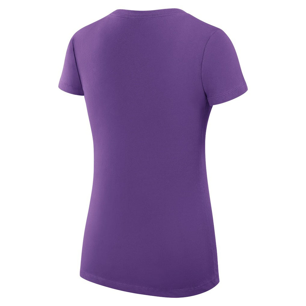 Minnesota Vikings G-III 4Her by Carl Banks Women's Super-Slim Fit Lightweight Collage Team V-Neck T-Shirt Purple - NFL