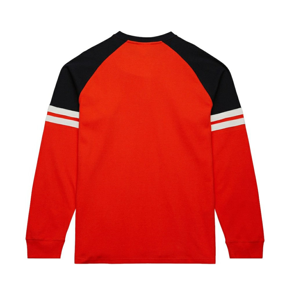Philadelphia Flyers - Mitchell & Ness Thermal Henley Long Sleeve T-Shirt Orange