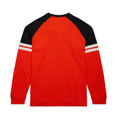 Philadelphia Flyers - Mitchell & Ness Thermal Henley Long Sleeve T-Shirt Orange