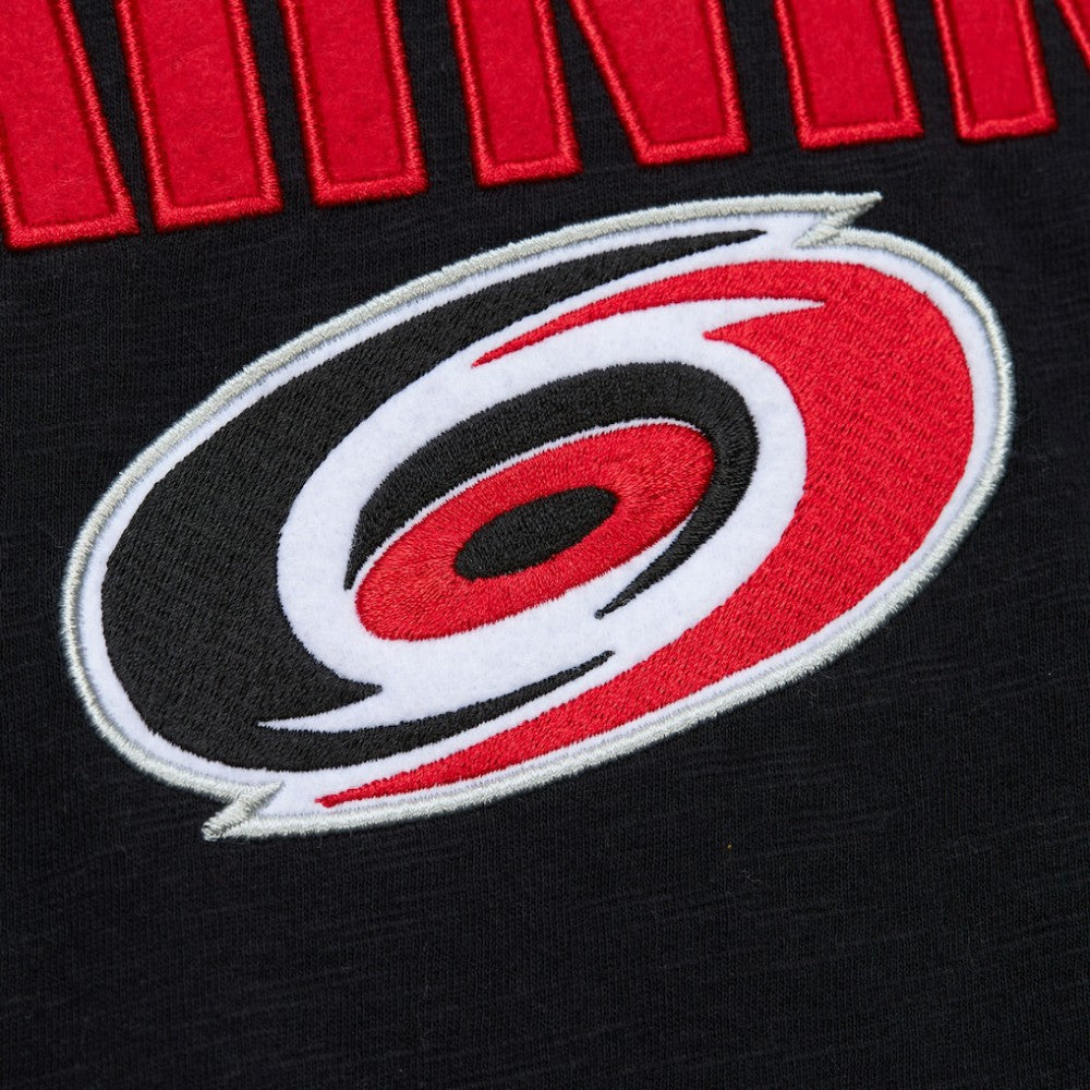 Carolina Hurricanes - Mitchell & Ness Legendary Slub Raglan Long Sleeve T-Shirt Black/Red