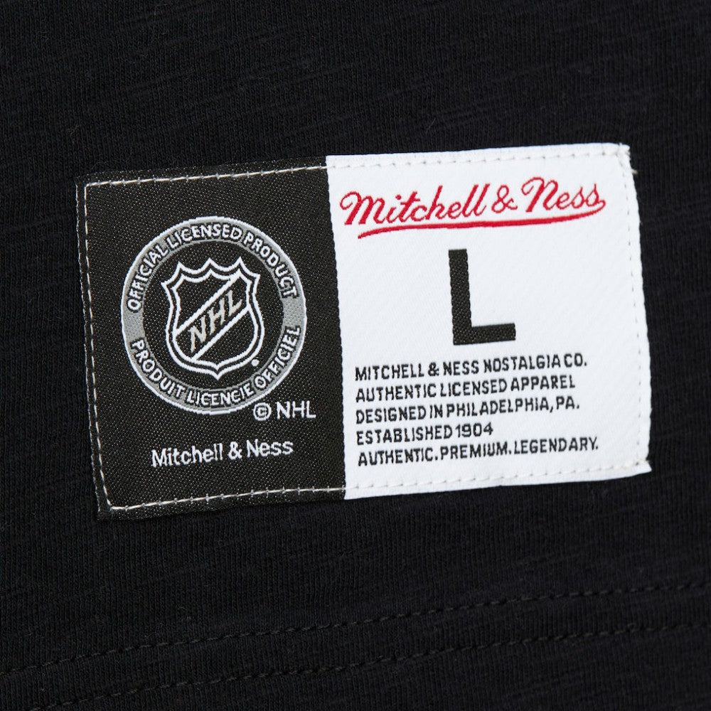 New Jersey Devils - Mitchell & Ness Legendary Slub Raglan Long Sleeve T-Shirt Black/Red