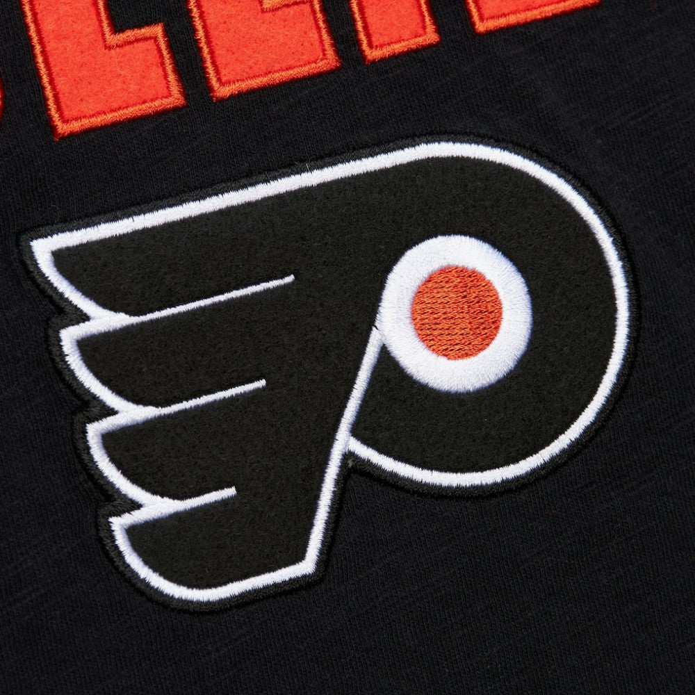 Philadelphia Flyers - Mitchell & Ness Legendary Slub Raglan Long Sleeve T-Shirt Black/Orange