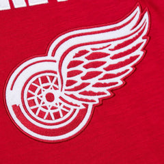 Detroit Red Wings - Mitchell & Ness Legendary Slub Raglan Long Sleeve T-Shirt Red/Black