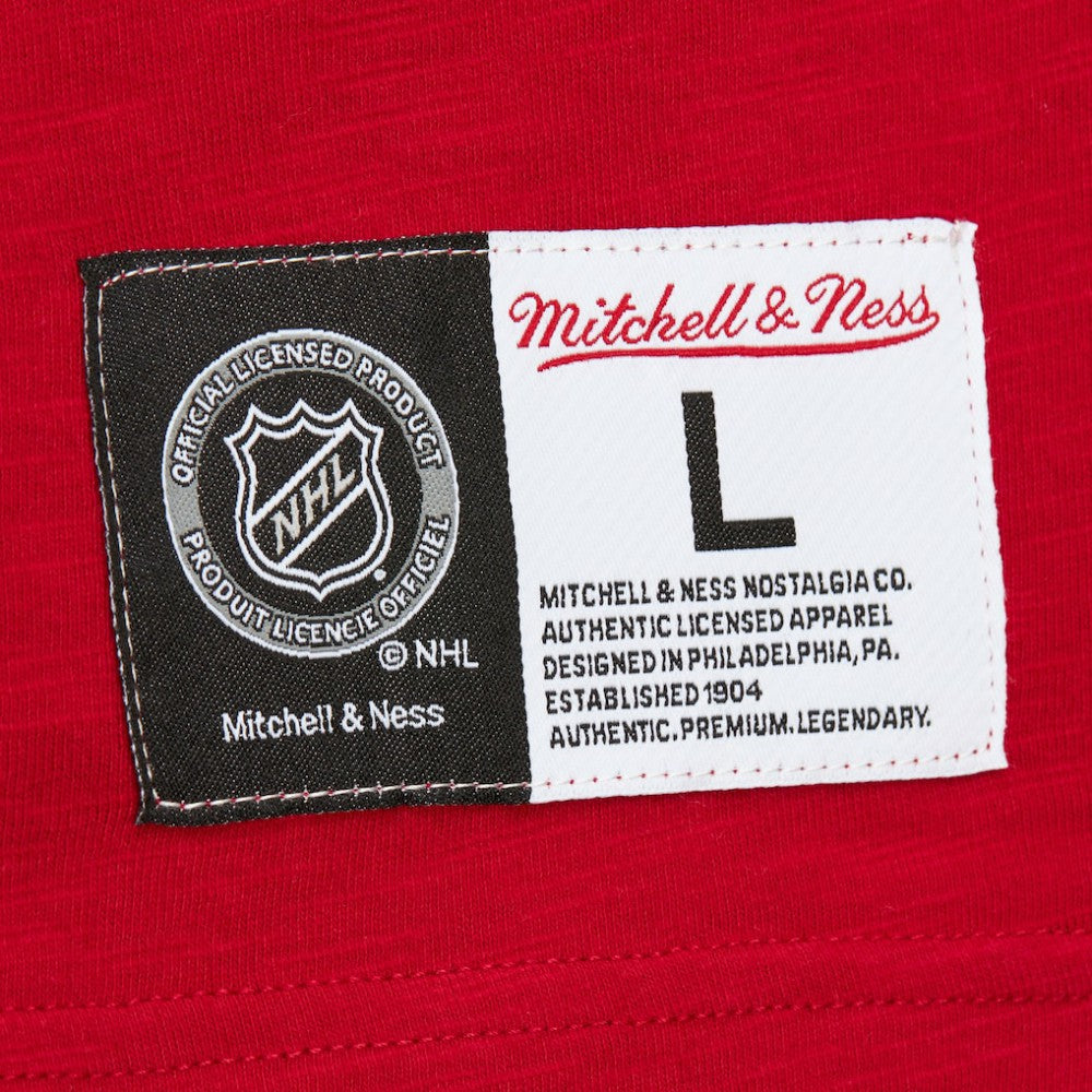 Detroit Red Wings - Mitchell & Ness Legendary Slub Raglan Long Sleeve T-Shirt Red/Black