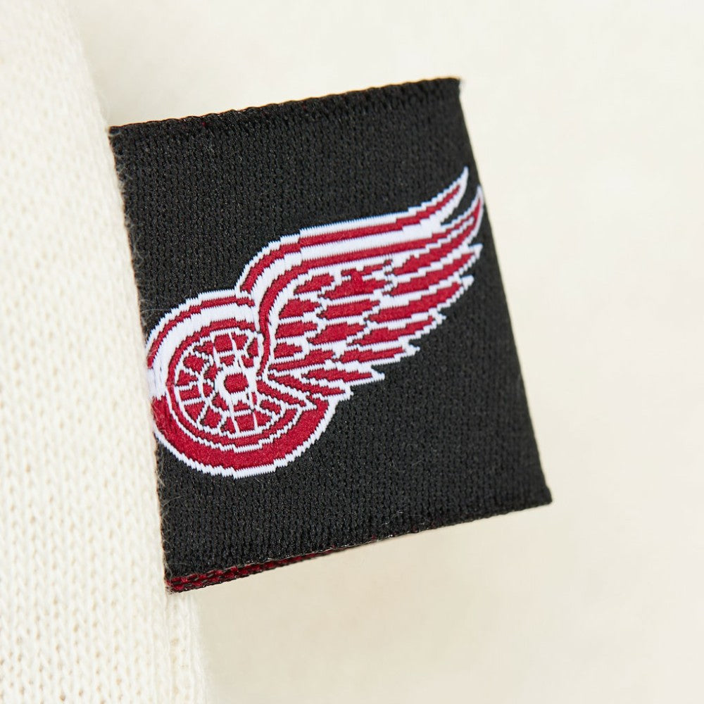 Detroit Red Wings - Mitchell & Ness Women's Logo 3.0 Pullover Sweatshirt Cream