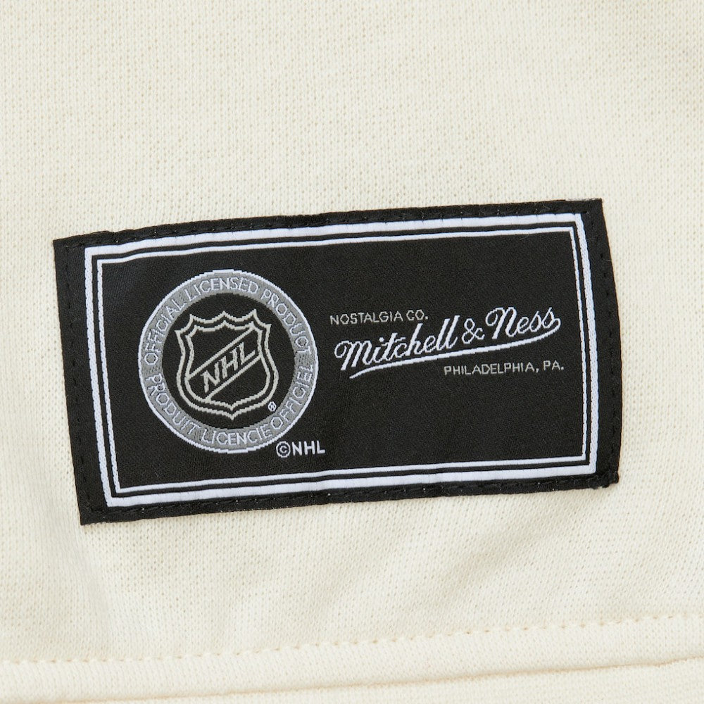 Pittsburgh Penguins Mitchell & Ness Women's Logo 3.0 Pullover Sweatshirt Cream