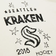 Seattle Kraken Mitchell & Ness Women's Logo 3.0 Pullover Sweatshirt Cream