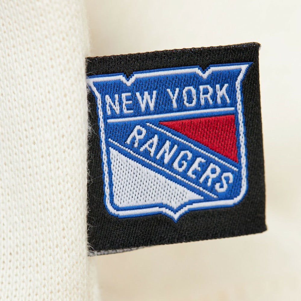 New York Rangers Mitchell & Ness Women's Logo 3.0 Pullover Sweatshirt Cream