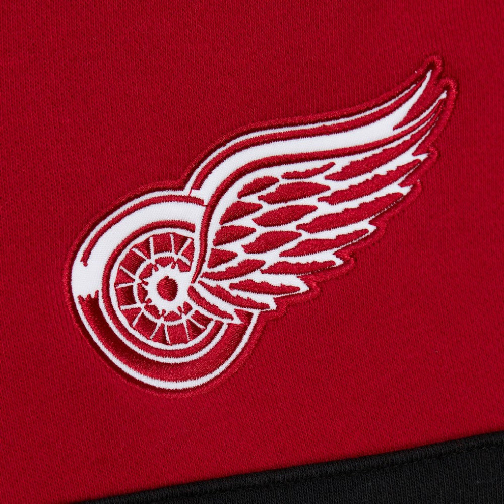 Detroit Red Wings - Mitchell & Ness Head Coach Slogan Pullover Hoodie Red