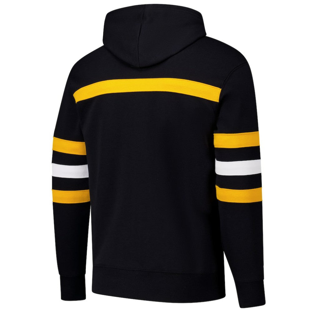 Pittsburgh Penguins Mitchell & Ness Head Coach Slogan Pullover Hoodie Black