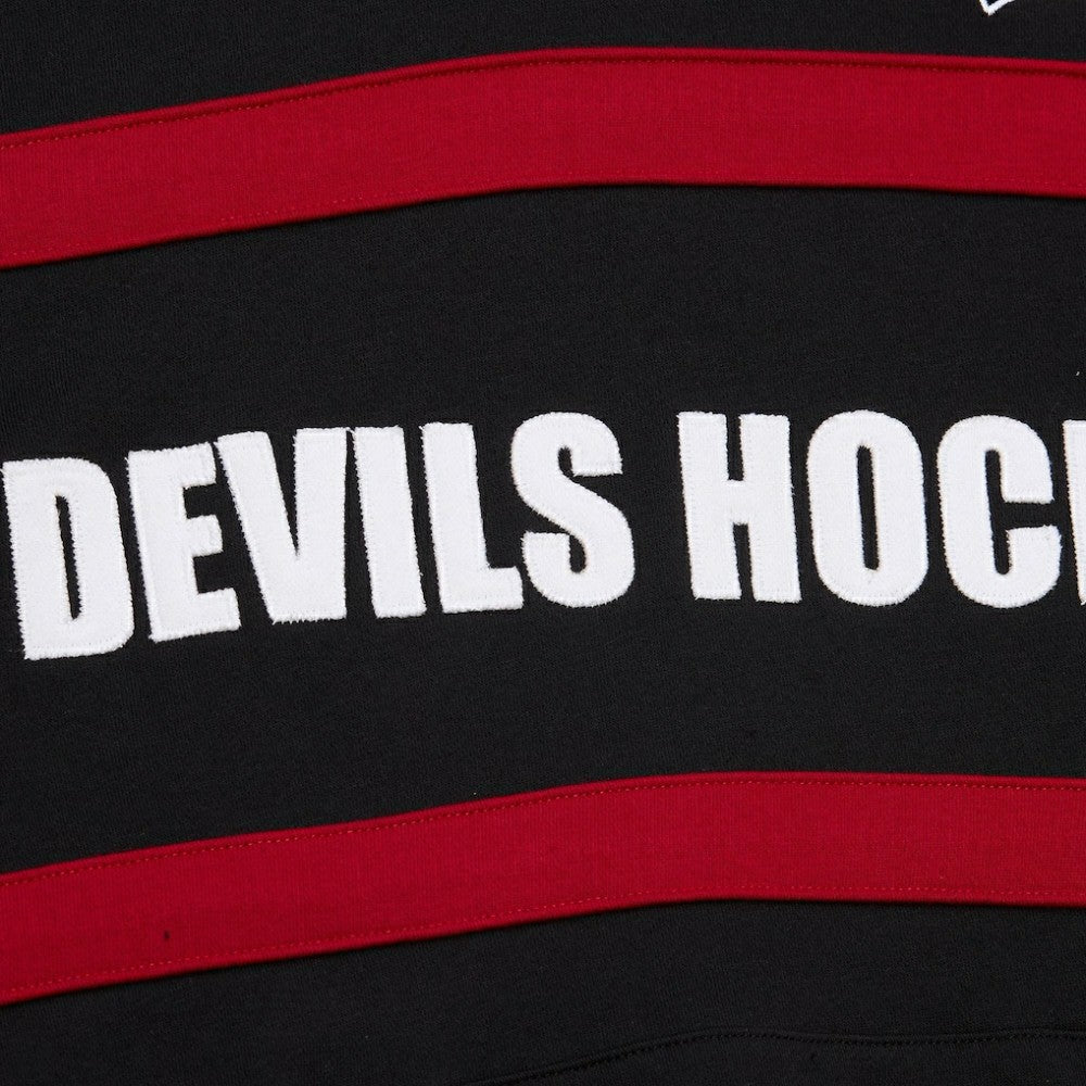 New Jersey Devils - Mitchell & Ness Head Coach Slogan Pullover Hoodie Black