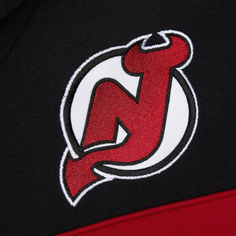 New Jersey Devils - Mitchell & Ness Head Coach Slogan Pullover Hoodie Black