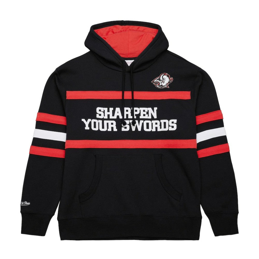 Buffalo Sabres - Mitchell & Ness Head Coach Slogan Pullover Hoodie Black