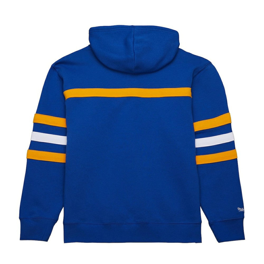 St. Louis Blues - Mitchell & Ness Head Coach Slogan Pullover Hoodie Blue