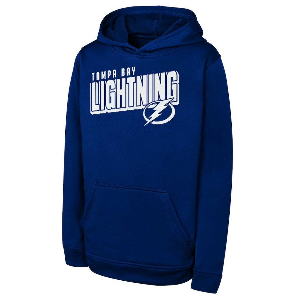 Tampa Bay Lightning - Youth Cyber Punk Performance Hoodie Blue