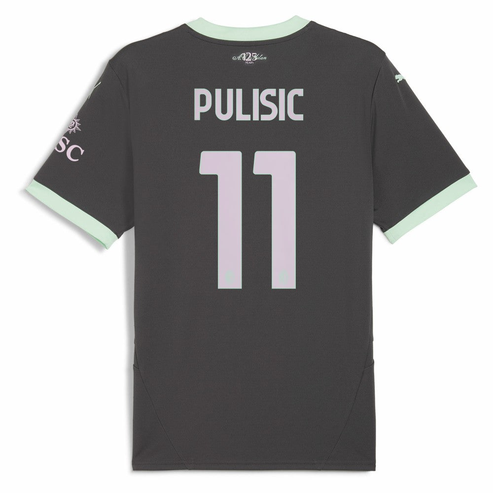 Puma Christian Pulisic AC Milan 2024/25 Third Replica Player Jerseys - Charcoal
