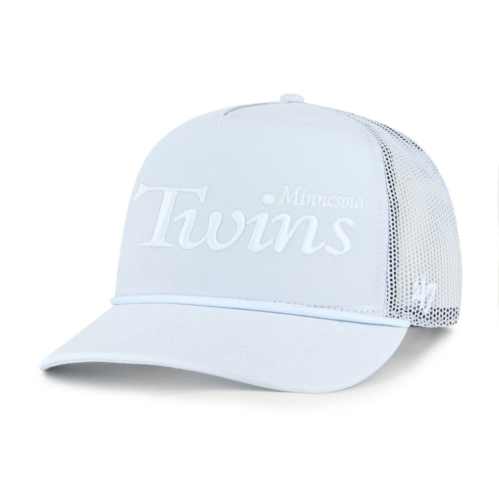 Minnesota Twins '47 Foundation Script Hitch Adjustable Trucker Hat Online