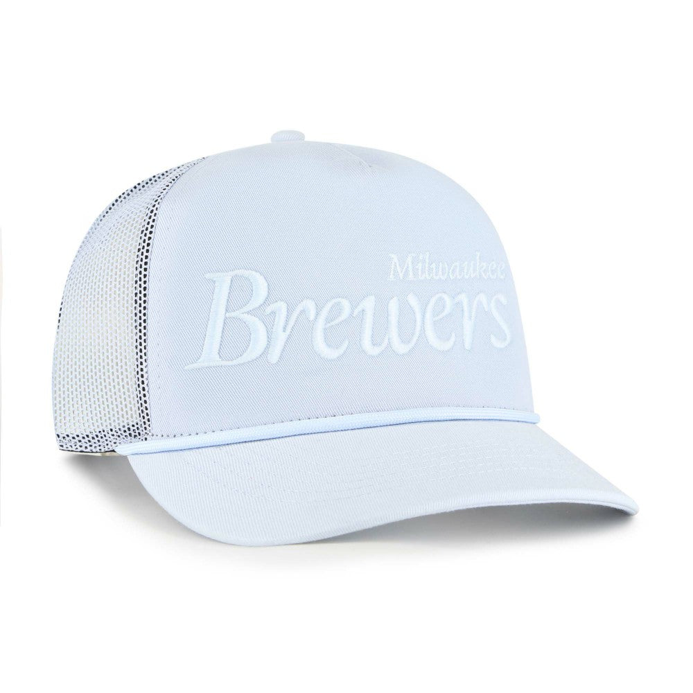 Milwaukee Brewers '47 Foundation Script Hitch Adjustable Trucker Hat for sale