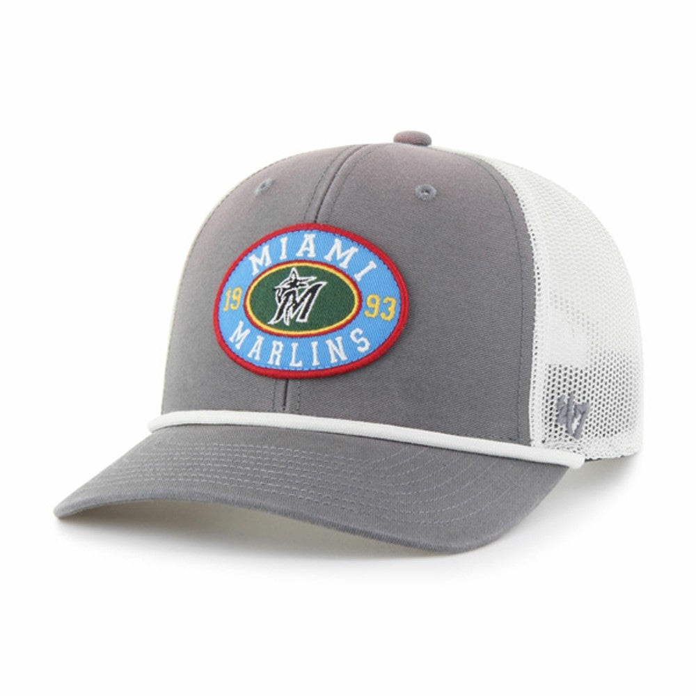 Miami Marlins '47 Tide Sweep Rope Trucker Adjustable Hat Near Me