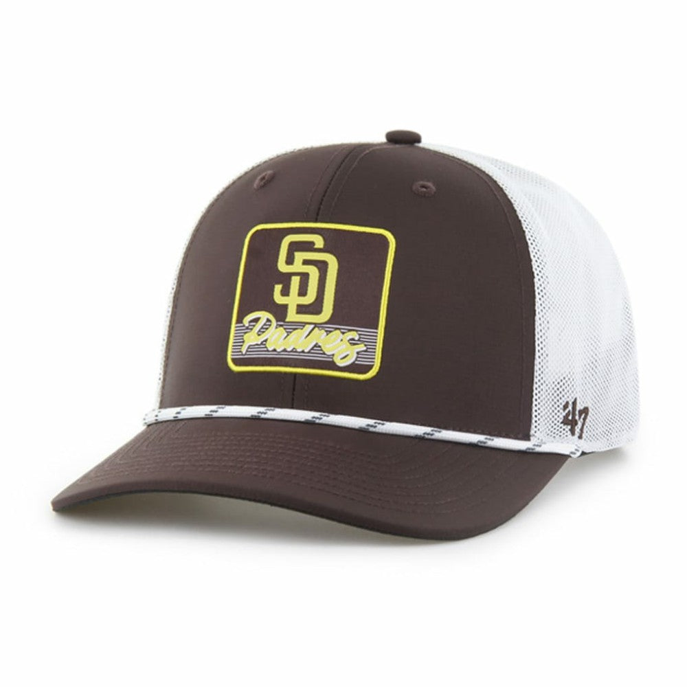 San Diego Padres '47 Scratch Adjustable Trucker Hat Lifestyle
